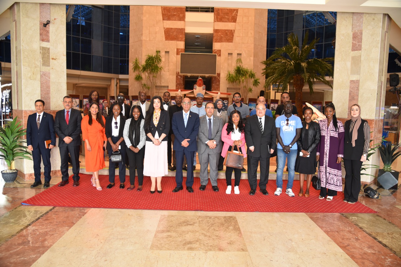 The Arab Organization for Industrialization receives a delegation of African radio trainees