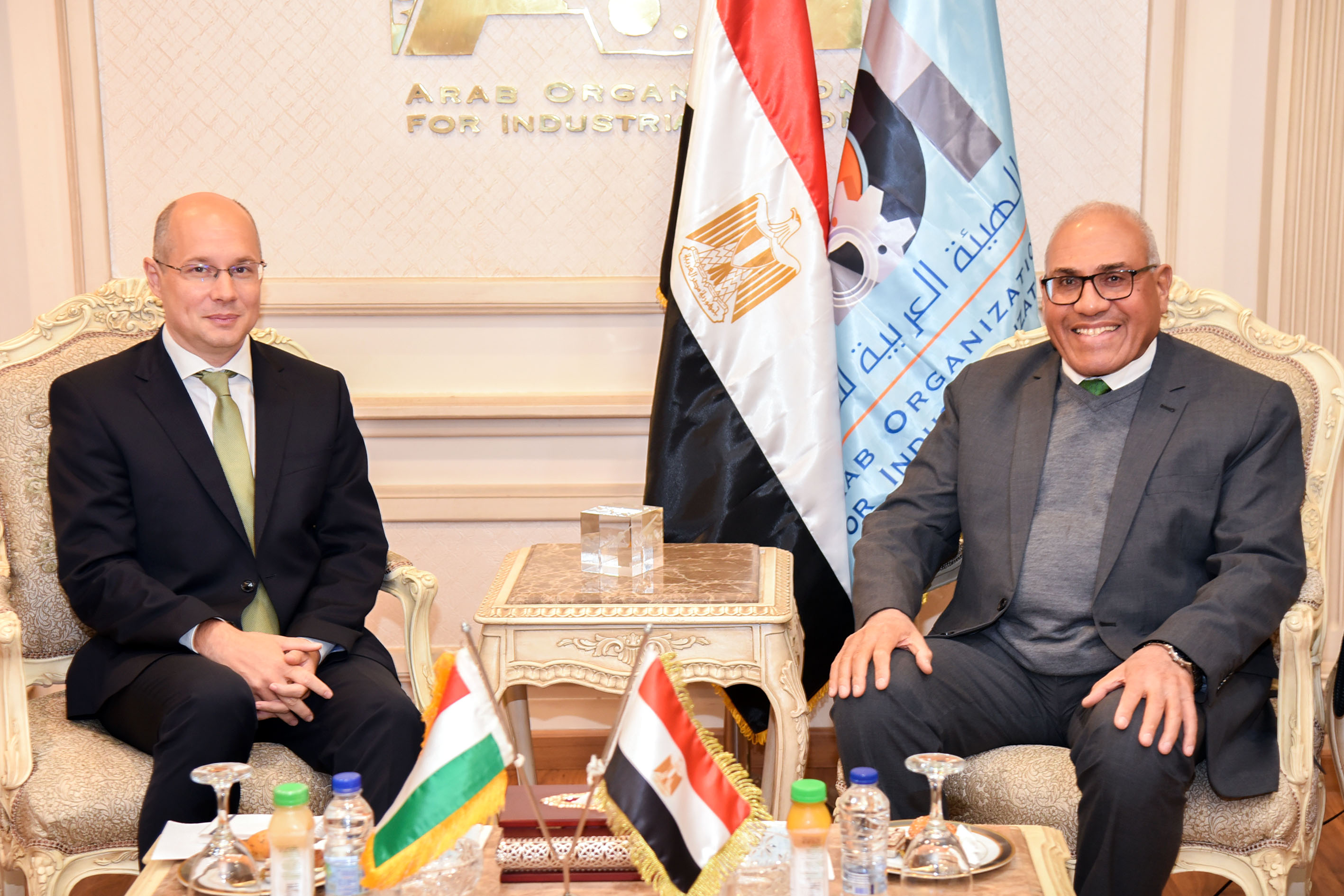 The Chairman of the Arab Organization for Industrialization discusses with the Hungarian ambassador to Cairo   Strengthening partnership in various fields of manufacturing