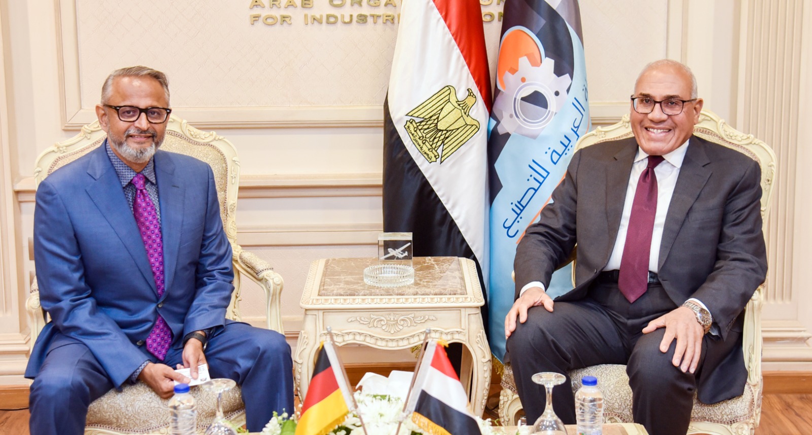 رئيس الهيئة العربية للتصنيع يستقبل رئيس مجلس إدارة شركة دي إم جي موري العالمية ومباحثات ناجحة لتعزيز التعاون والشراكات