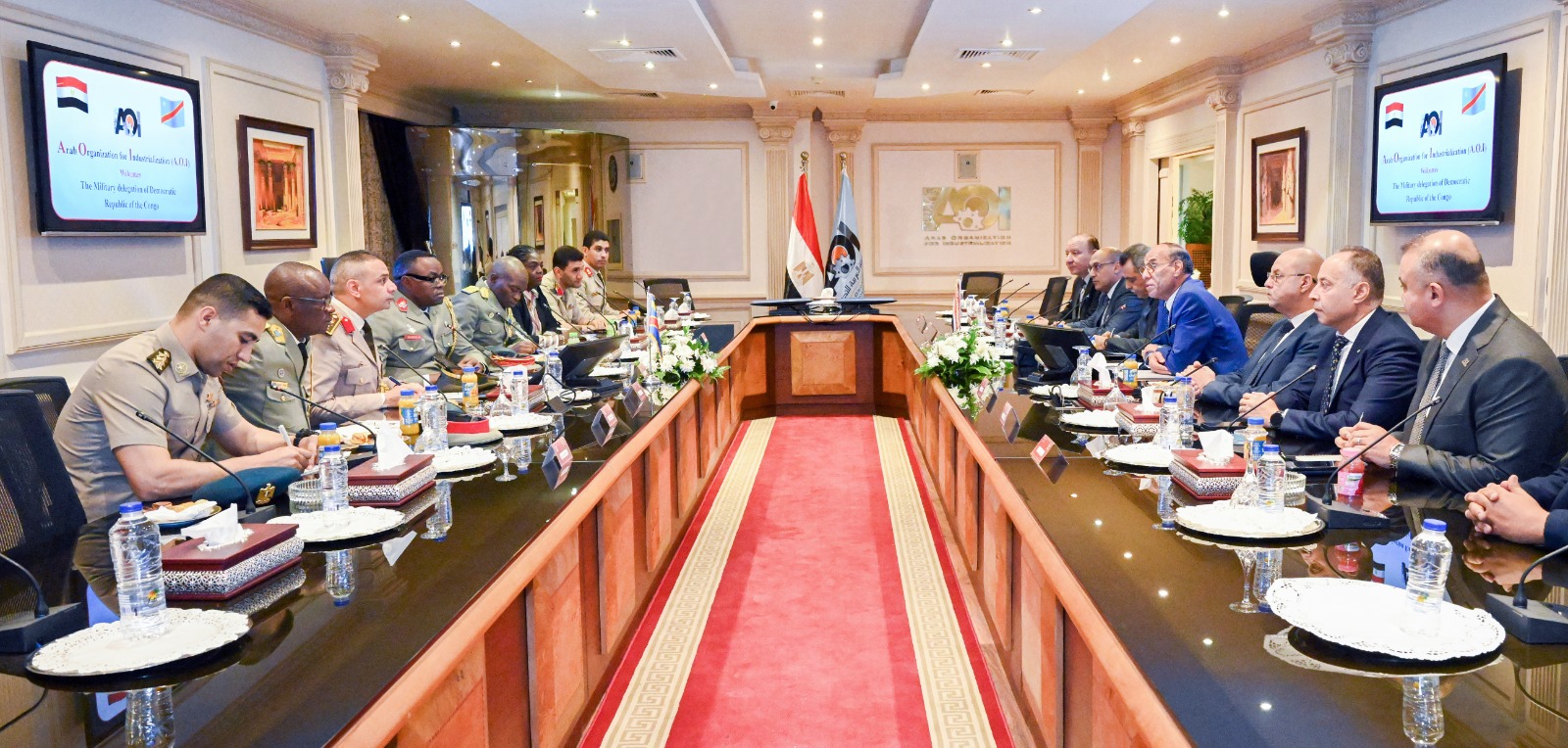 الهيئة العربية للتصنيع تستقبل وفدا عسكريا  من جمهورية الكونغو الديمقراطية