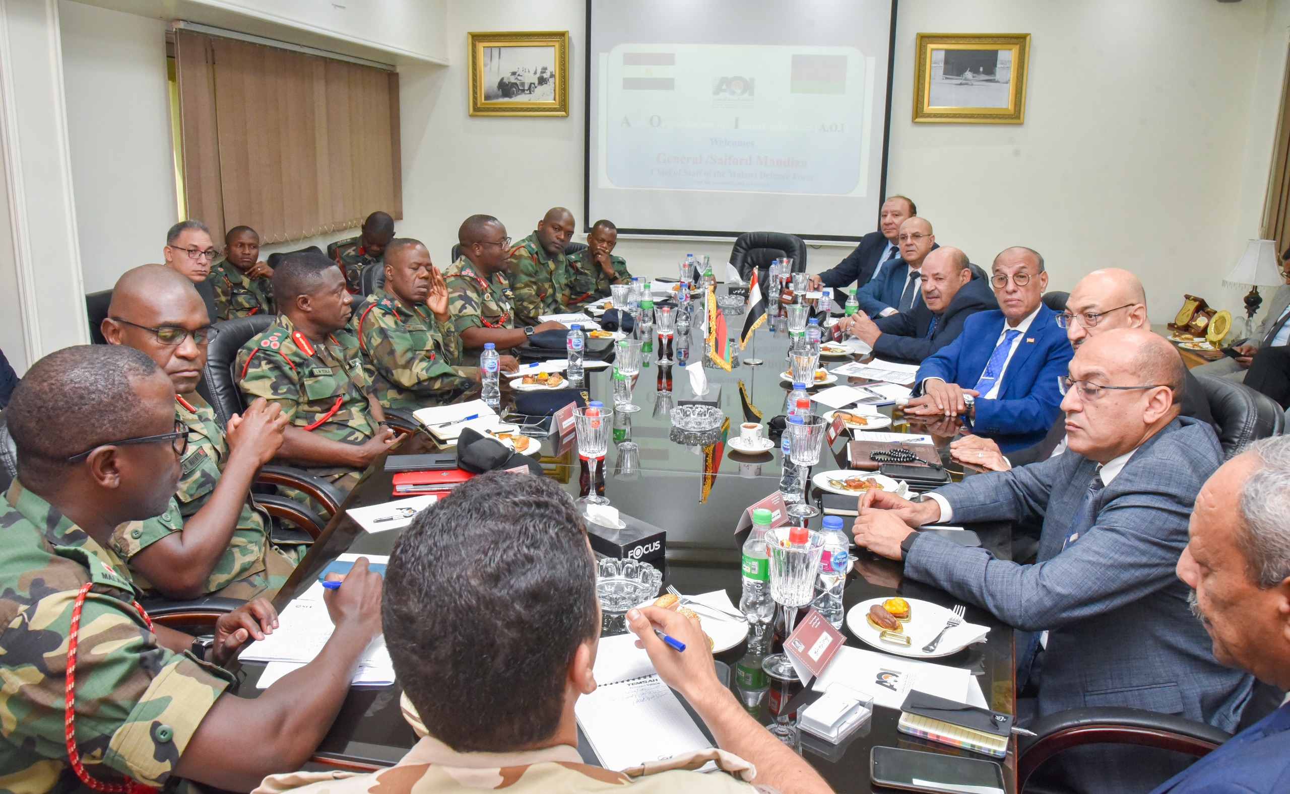 The AOI receives the Chief of Staff of the Malawian Army