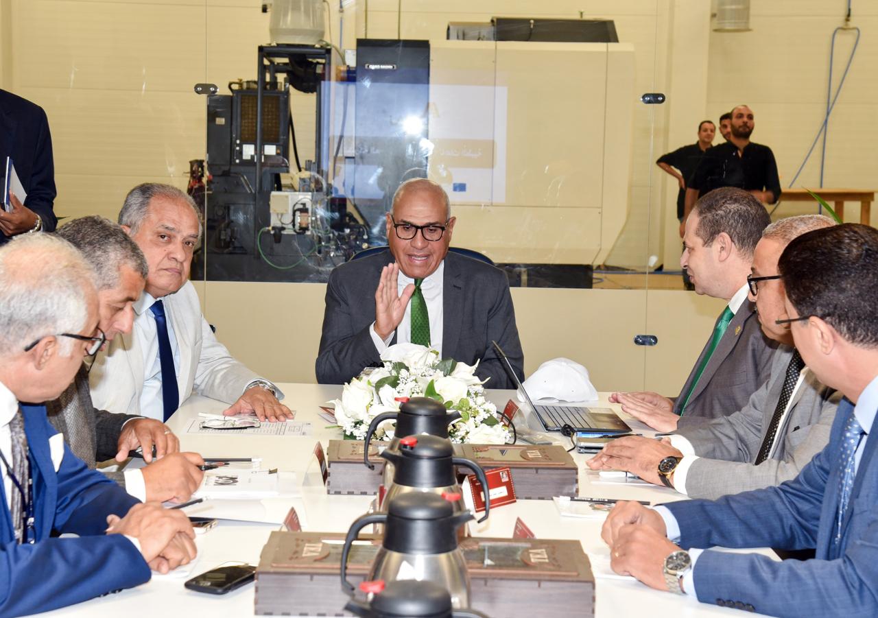 Chairman of the AOI inspects the final stages of establishing the Factories of the Arab African Company for Medical Industries