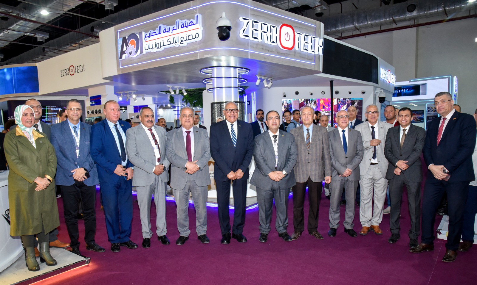 Chairman of the AOI  inspects the organization's pavilion at Cairo International Technology Exhibition Cairo ICT its twenty-eighth session