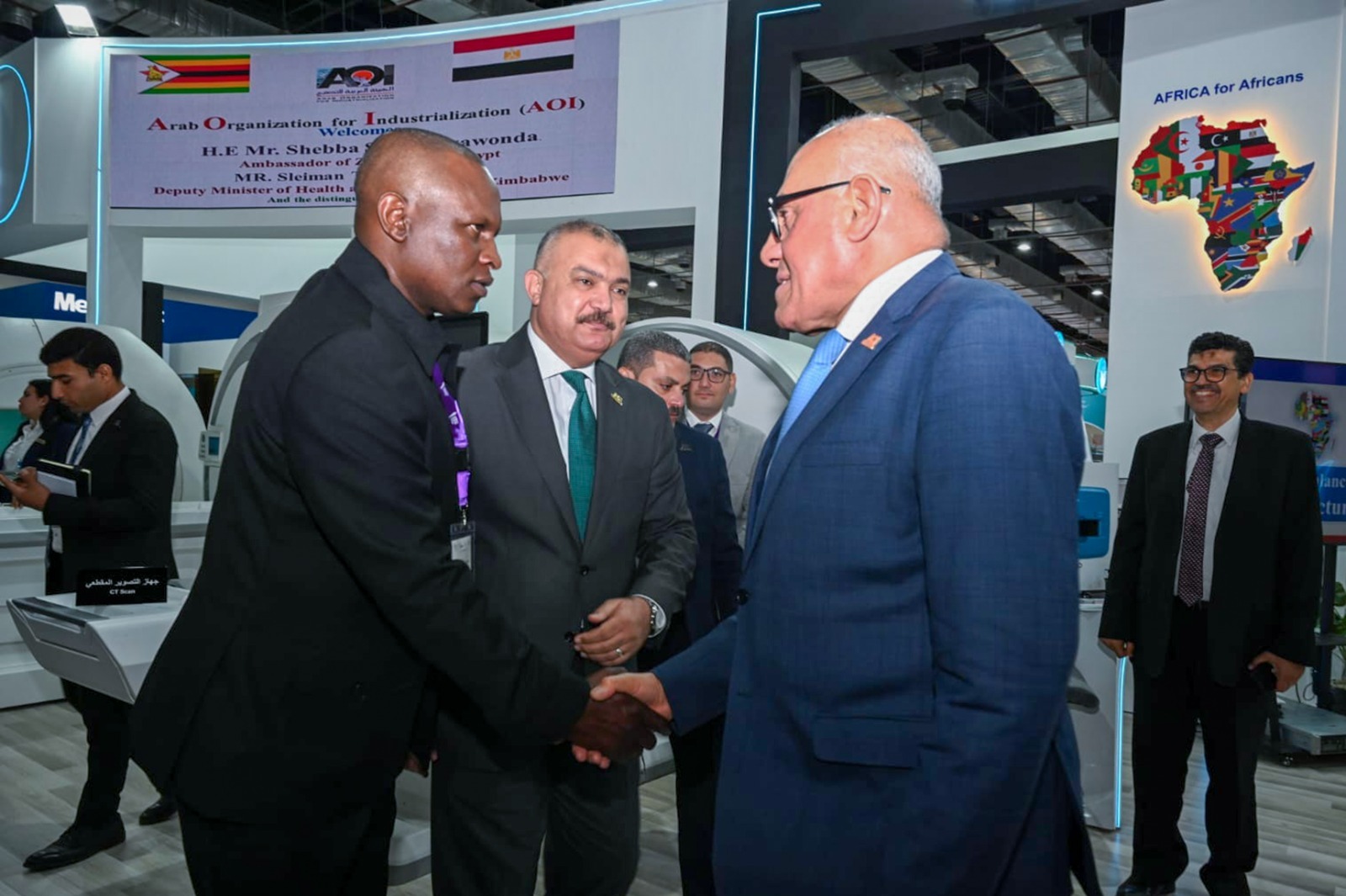 مشاركة متميزة للهيئة العربية للتصنيع  بالمؤتمر والمعرض الطبي الإفريقي  "‏Africa Health ExCon2025"