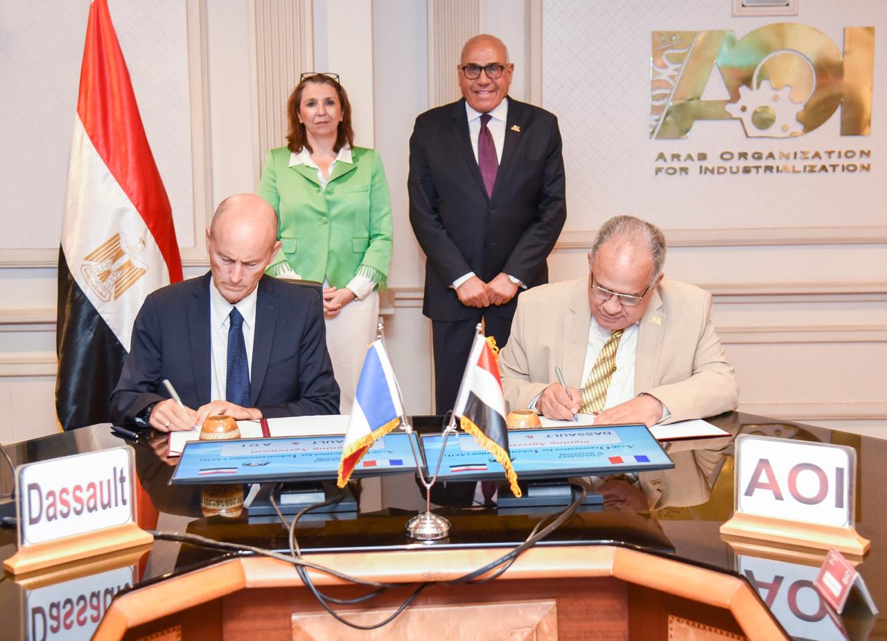 الهيئة العربية للتصنيع تعزز مجالات شراكتها مع شركة داسو الفرنسية العالمية واعتماد مصنع الطائرات مركزا صناعيا  لتصنيع بعض مكونات منتجات داسو في مصر