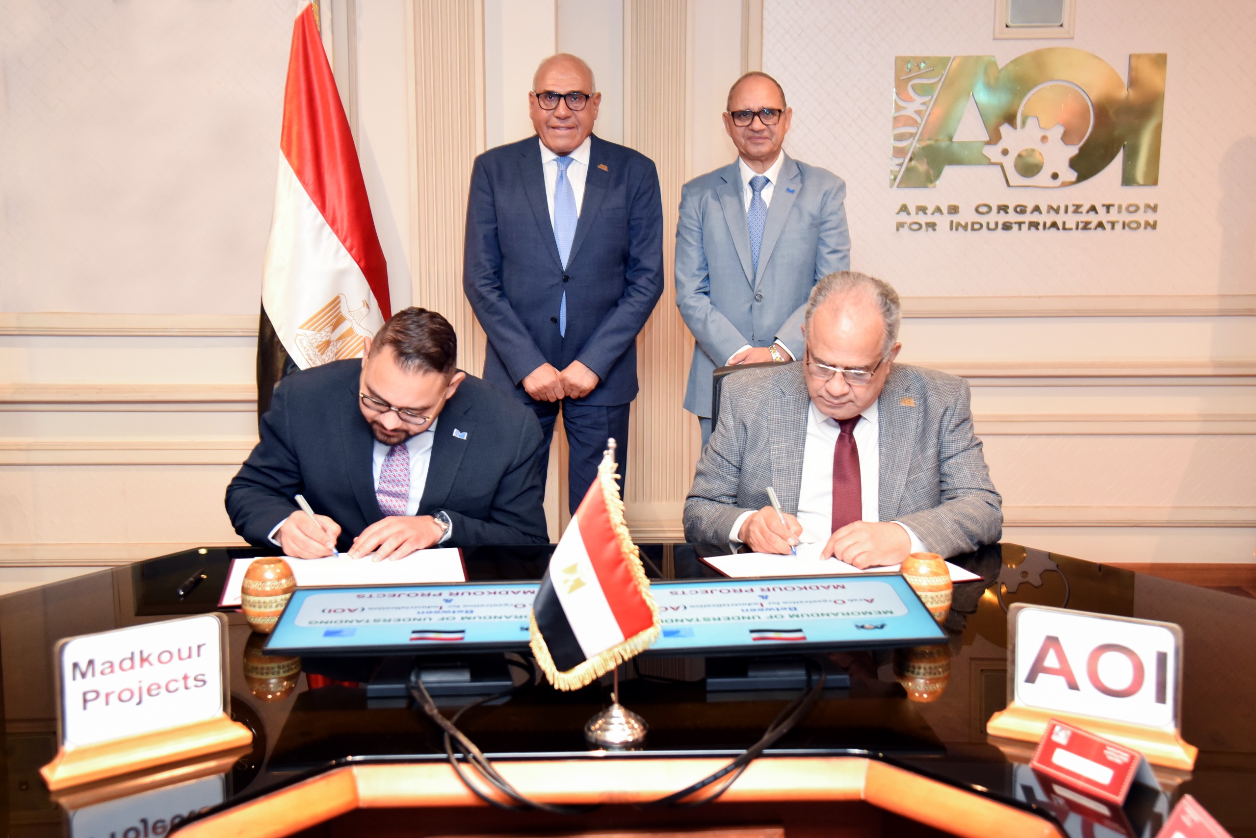 الهيئة العربية للتصنيع تعزز التعاون وتبادل الخبرات مع شركات القطاع الخاص  وتوقع مذكرة تفاهم مع شركة مدكور للمشروعات