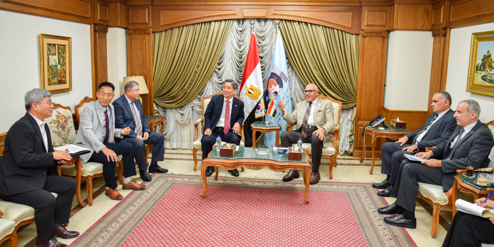 The (AOI) Opens New Areas of Cooperation and Attracts Investment with Major South Korean Companies in Various Manufacturing Fields