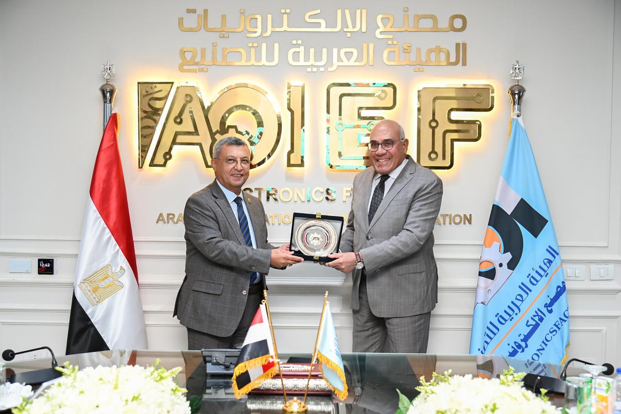 وفد لجنة الطاقة والبيئة والقوى العاملة بمجلس الشيوخ في ضيافة الهيئة العربية للتصنيع