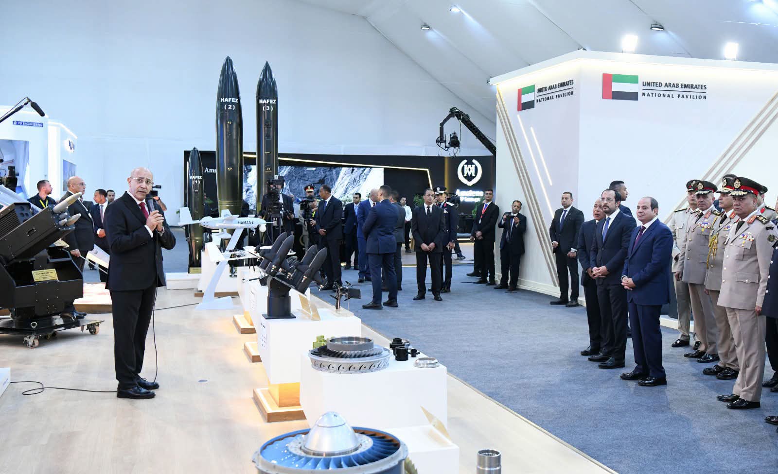 الرئيس عبدالفتاح السيسي رئيس الجمهورية يتفقد جناح الهيئة العربية للتصنيع  ومشاركة متميزة بمعرض العلمين الدولي للطيران والفضاء ٢٠٢٦