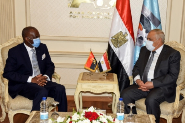 The Arab Organization for Industrialization receives the Ambassador of the sisterly Republic of Angola