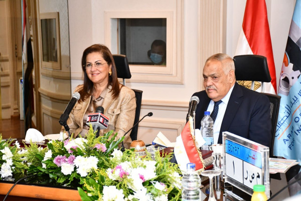 The Minister of Planning meets  with the Chairman of the Arab Organization for Industrialization